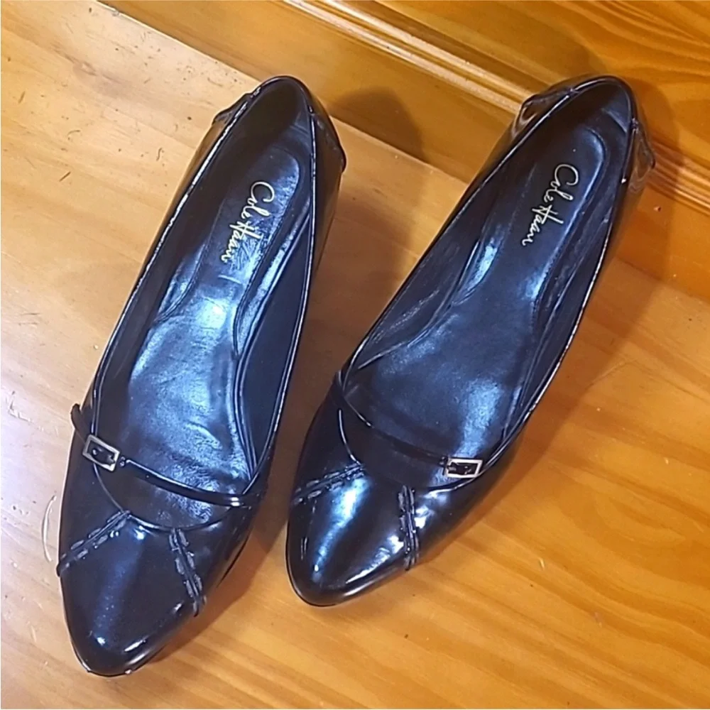 Cole Haan Black‎ patent  Wedge Shoes